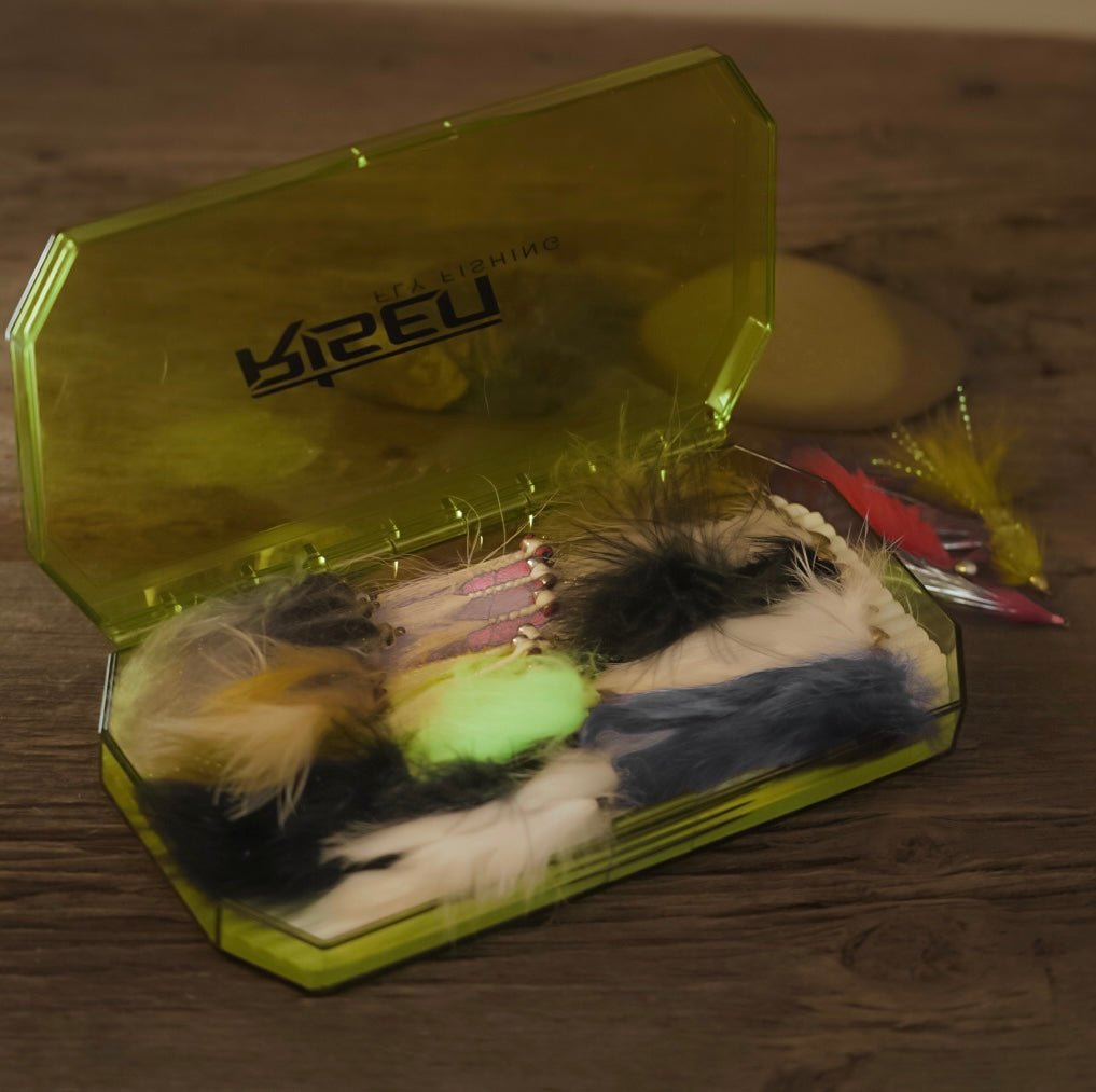 bass fishing fly boxes Orange JHFLYCO Loaded Foam Box a chance to discover the complex world of selecting and using flies ReelFlies Large Deep Waterproof Fly