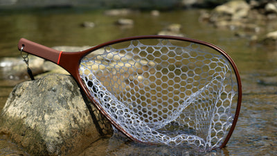 best competition fly fishing net FlyWorks and perfect for tight quarters Mid-Length Carbon Fiber Fishing Net
