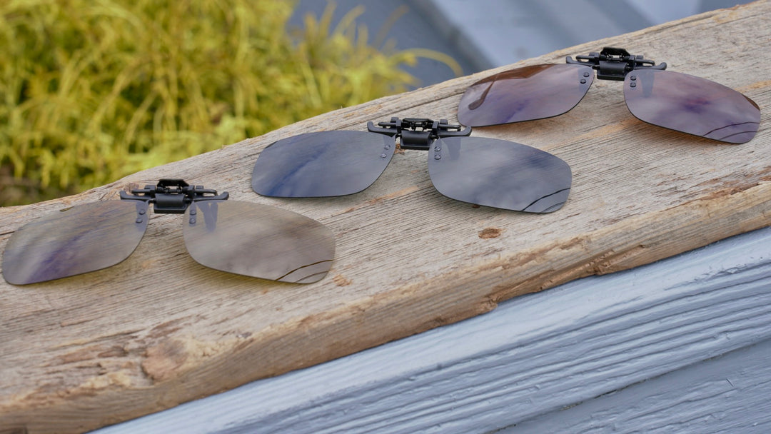 Clip on polarized lenses top